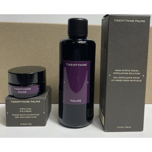 TwentyNine Palms Mira Luna Eye Cream .42 oz & Mesa Exfoliating Solution 3.4fl Oz - Picture 10 of 11